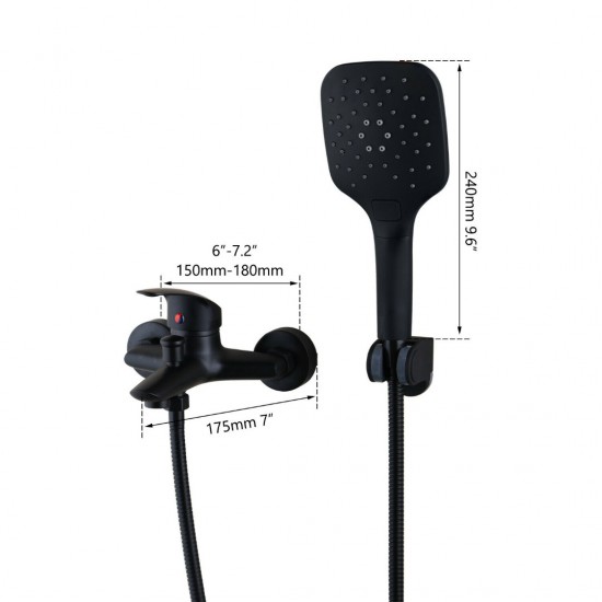 Afmetingen zwarte kraan