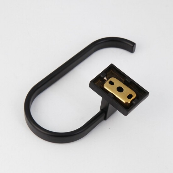 B363 zwarte moderne wc rol houder