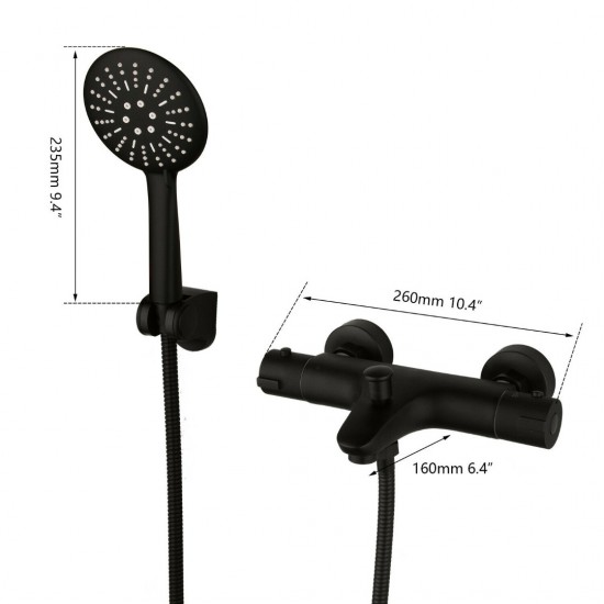 Bad kraan zwart afgewerkt