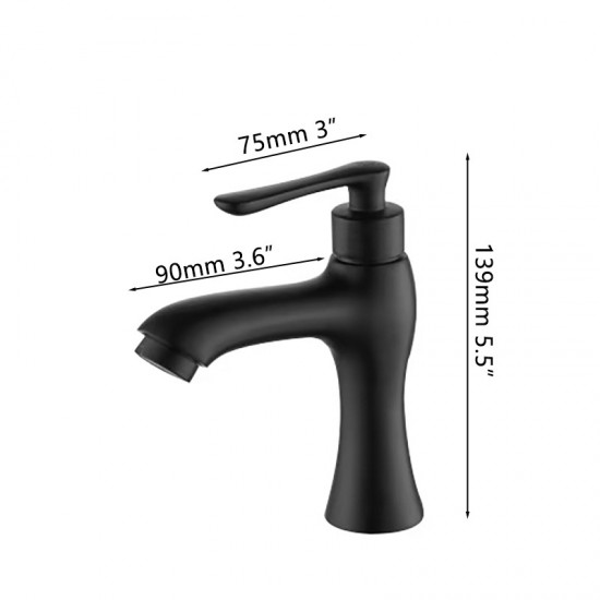 Badique zwarte koudwater kraan b274 4