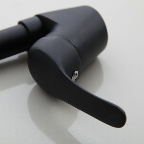 Bedieningshendel zwart van de keukenkraan