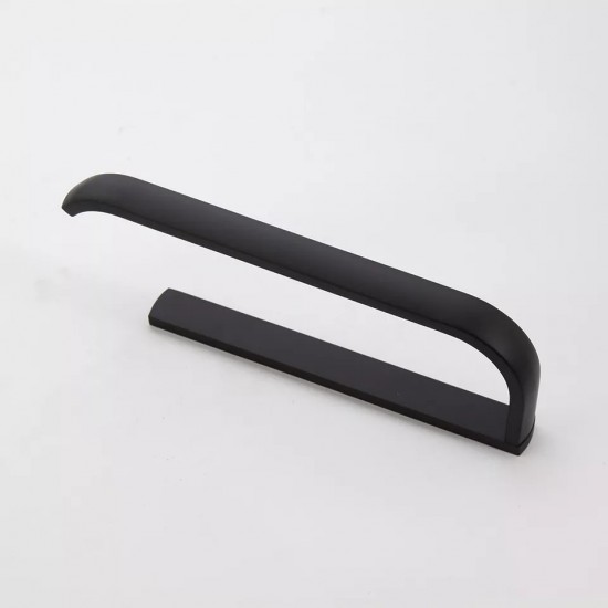 Bovenaanzicht handdoekrek zwart