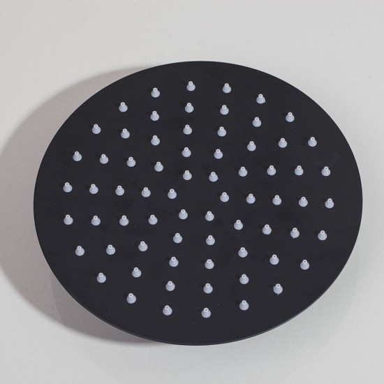 Douche kop rond zwart