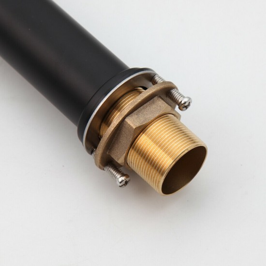 Draadbuis onderzijde wastafelkraan zwart