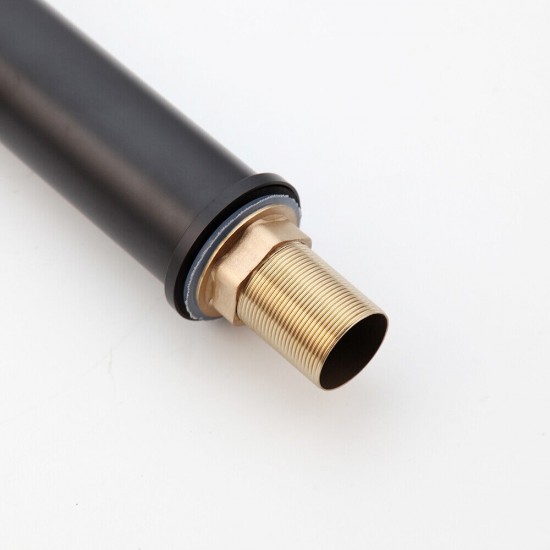 Draadbuis zwarte watervalkraan mengkraan