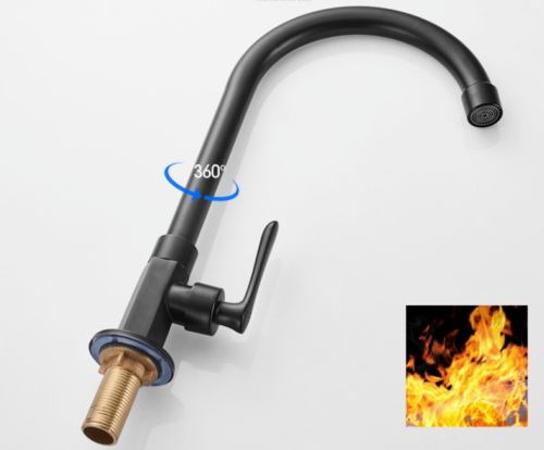 Draaibare zwarte kraan 0