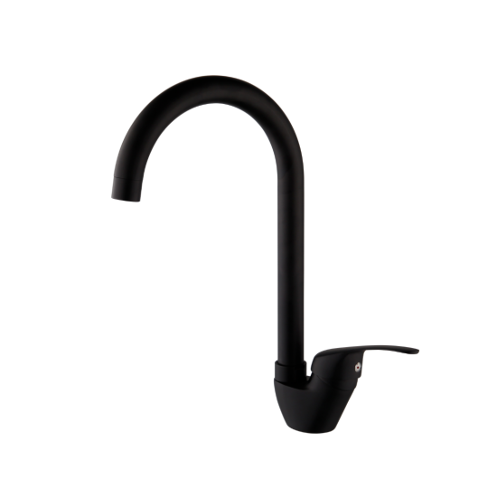 Draaibare zwarte kraan