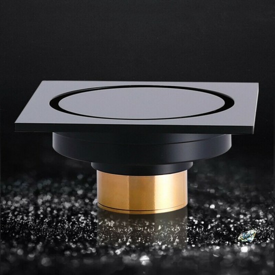 Elegante zwarte doucheput