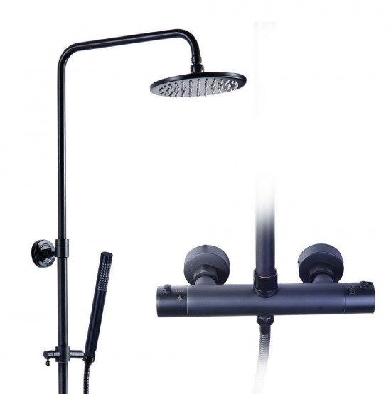 Handdouche opbouw zwart