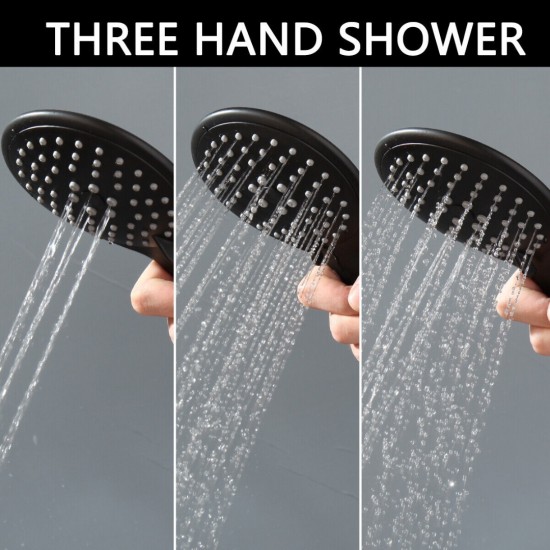 Handdouche zwart 3 standen model