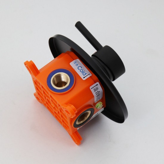 Inbouw box zwarte inbouw doucheset