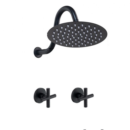 Inbouw doucheset zwart