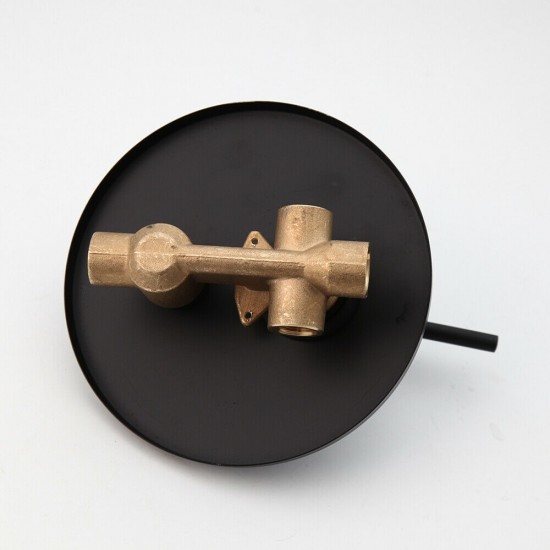 Inbouwdeel zwart mengpaneel regendouche