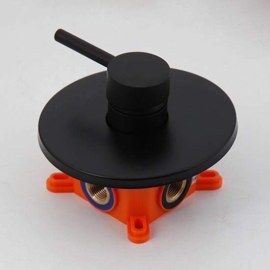 Inbouwdeel zwarte inbouw doucheset