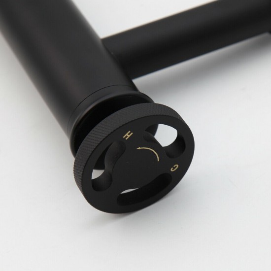 Industriele wastafelkraan zwart mengkraan