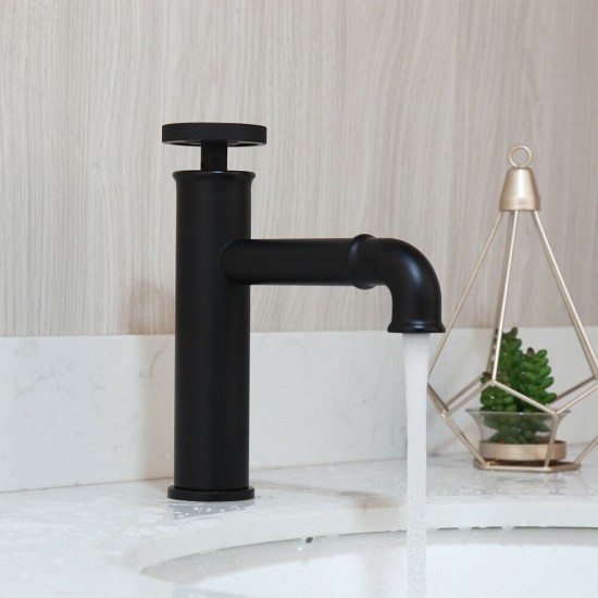 Industriele wastafelkraan zwart