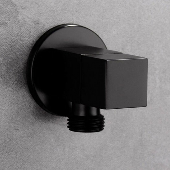 Koud water zwarte hoek stop kraan