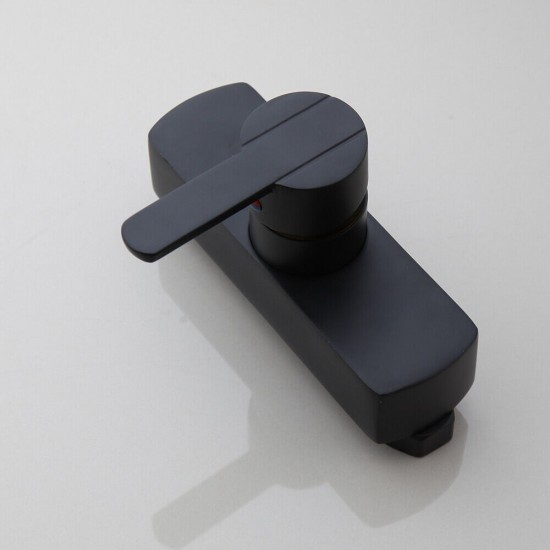 Kraan gedeelte zwarte opbouw regendouche