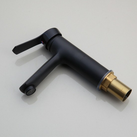 Kraan wastafel mat zwart