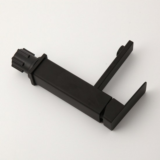 Kraan zwart met vierkant lijf