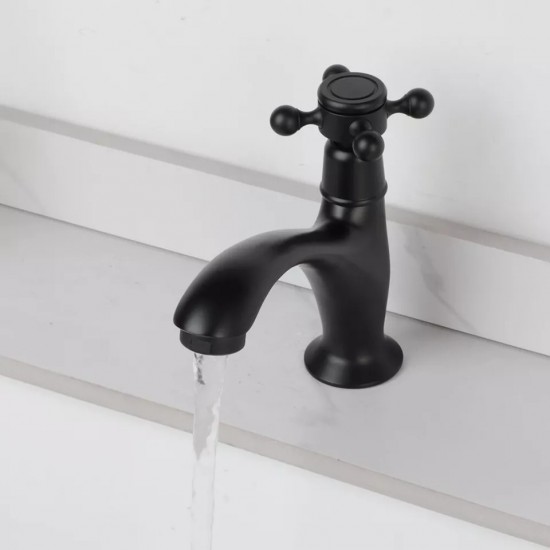 Landelijke zwarte koud water kraan 0