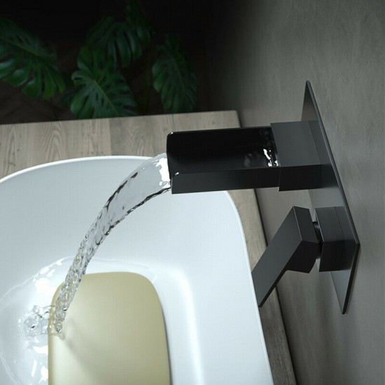 Luxe inbouwkraan zwart