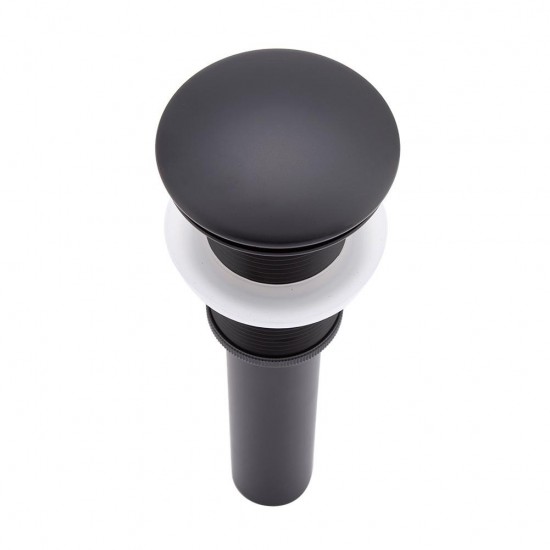 Mat zwart click afvoer