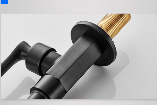 Mat zwart koudwater kraan