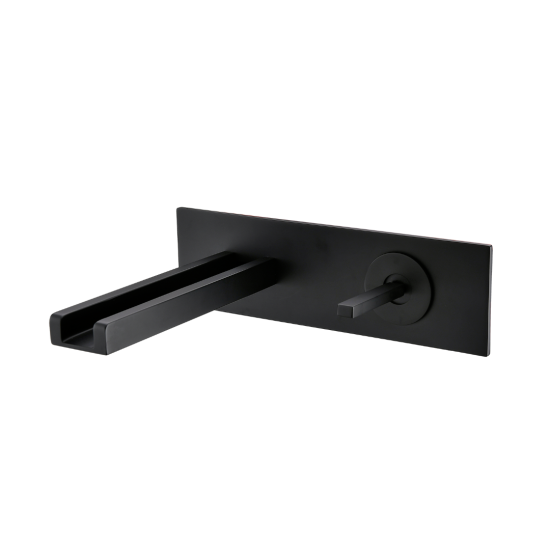 Mat zwart kraan inbouw