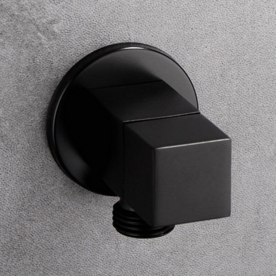 Moderne hoek stop kraan zwart