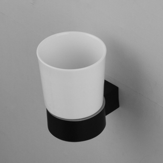 Moderne tandenborstel houer zwart