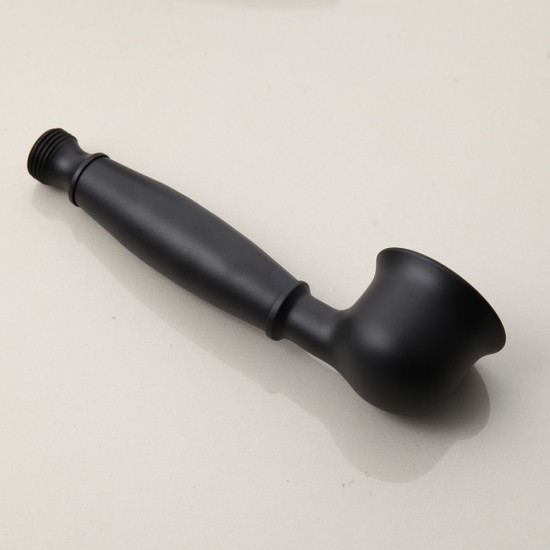 Mooie zwarte handdouche landelijke stijl