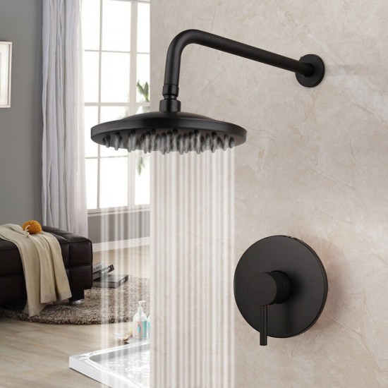 Mooie zwarte inbouw doucheset