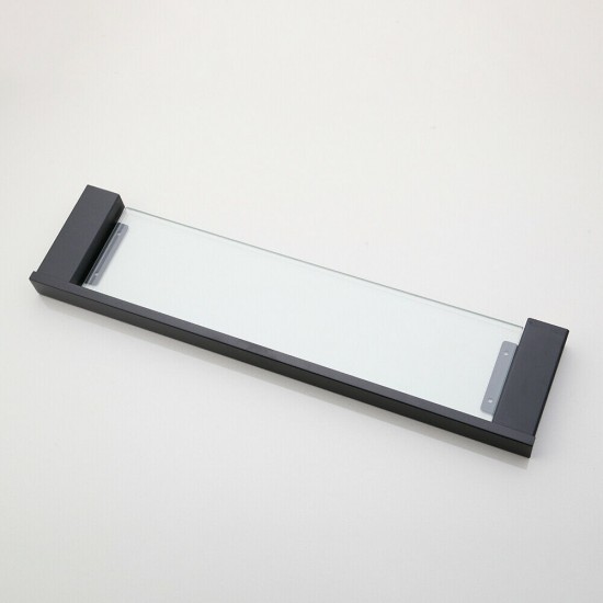 Plank voor onder de spiegel zwart