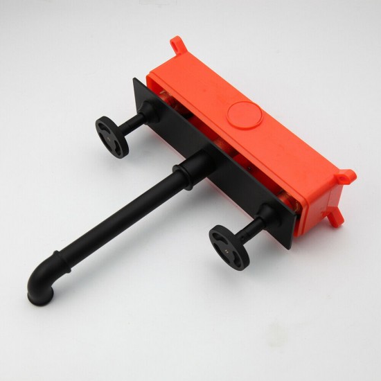 Retro inbouwkraan industrieel zwart