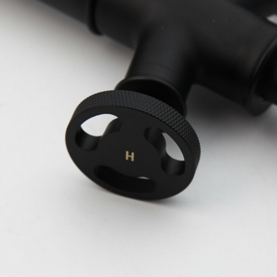 Retro zwarte mengkraan hendels