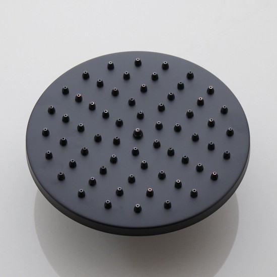 Ronde douchekop zwart