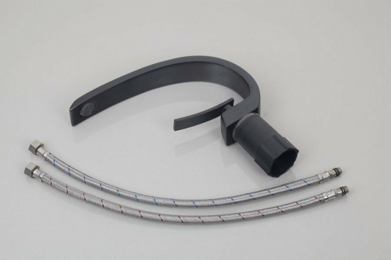 Set zwarte badkamer kraan