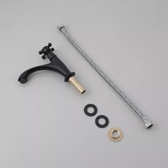 Set zwarte koud water kraan