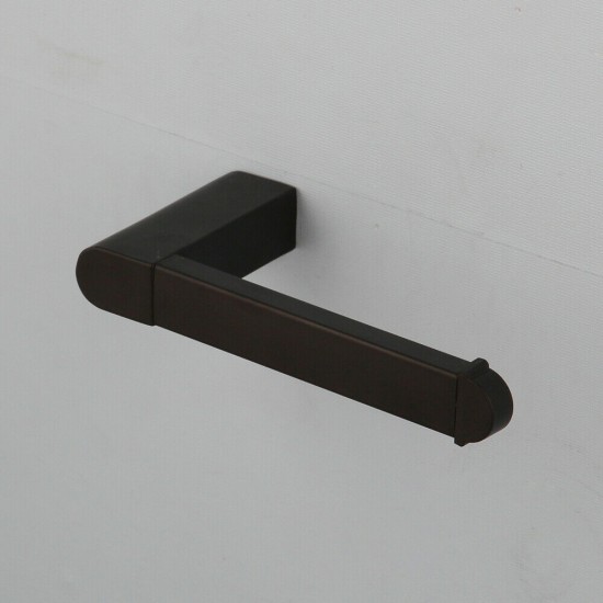 Toiletpapier houder zwart afgewerkt