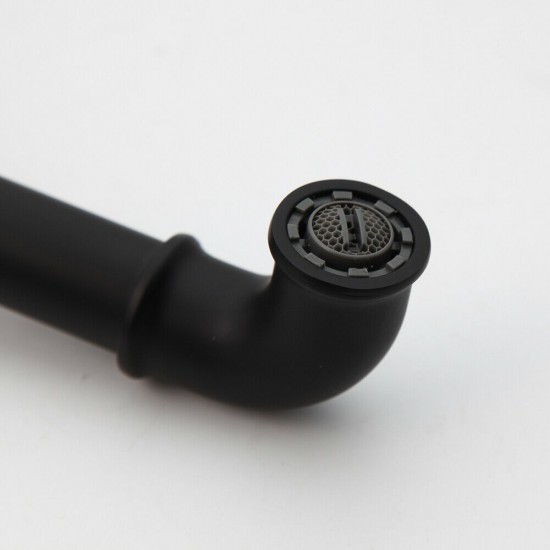 Uitloop met perlator zwart