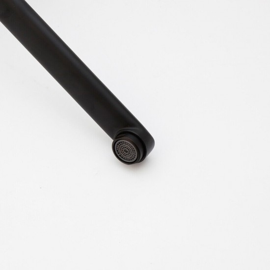 Uitloop zwarte medische kraan mengkraan