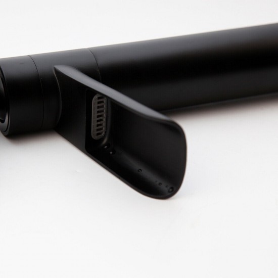 Uitloop zwarte watervalkraan mengkraan