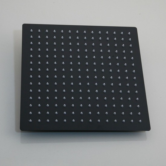 Vierkante regendouche zwarte uitvoering