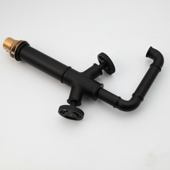 Wastafelkraan zwart hoog model