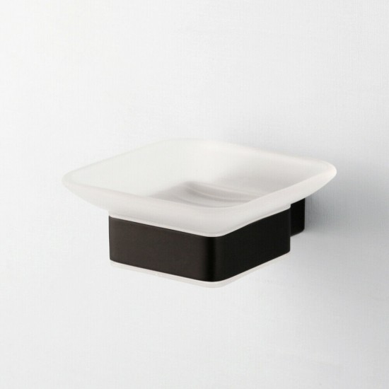 Zeepbakje muurbevestiging zwart