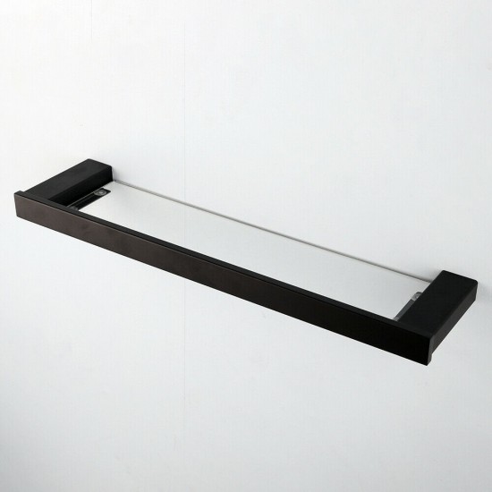 Zwart met glas planchet