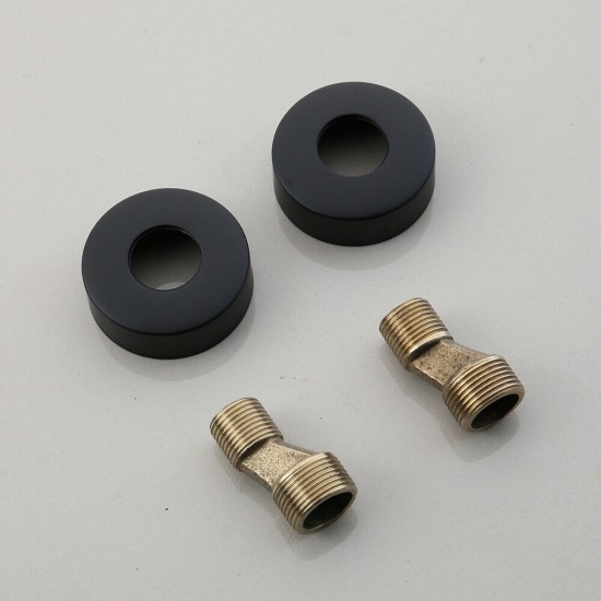 Zwarte  rozet met s koppeling