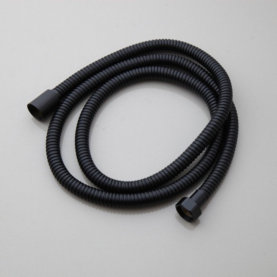 Zwarte doucheslang 150 cm