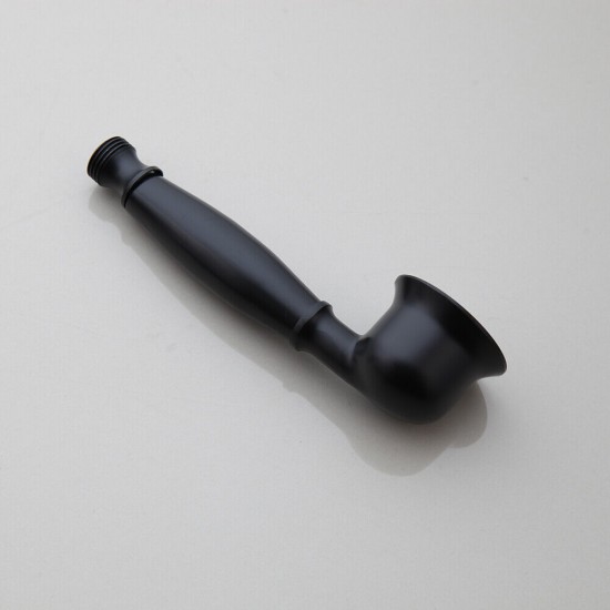 Zwarte handdouche doucheset